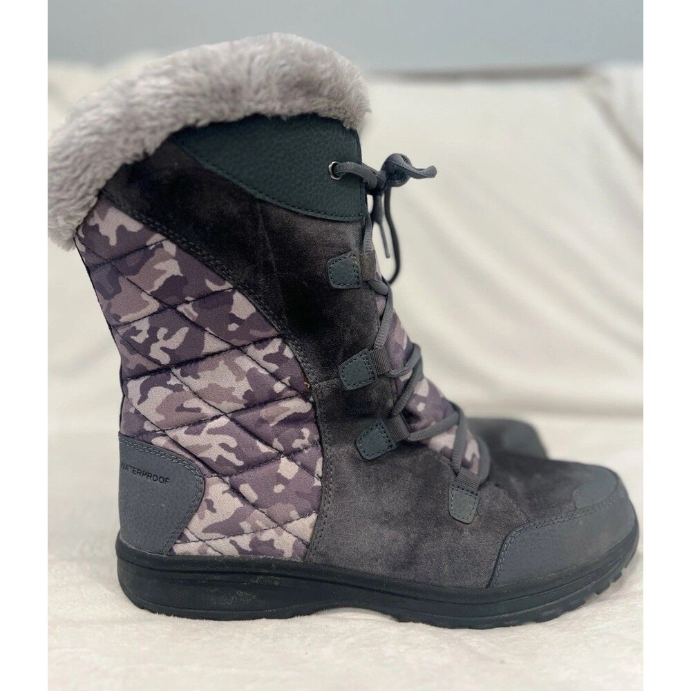 Columbia Ice Maiden II Women Camo Waterproof Insulated Snow Winter Boots Size 12